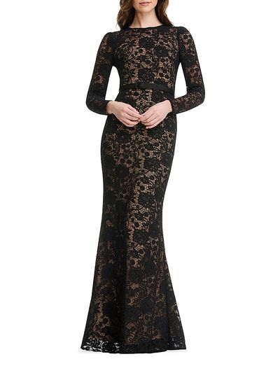 Dress The Population - Women's Tamra Floral Lace Mermaid Gown Dress The Population - Women's Tamra Floral Lace Mermaid Gown
