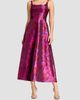 Dress The Population Women's Vanna Jacquard Tea-Length Dress - 4