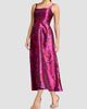 Dress The Population Women's Vanna Jacquard Tea-Length Dress - 6