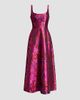 Dress The Population Women's Vanna Jacquard Tea-Length Dress - 7