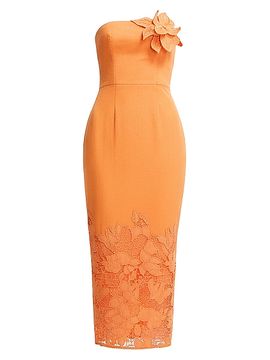 strapless open back dress Emery Sequin Placement Dress – Dress the Population
