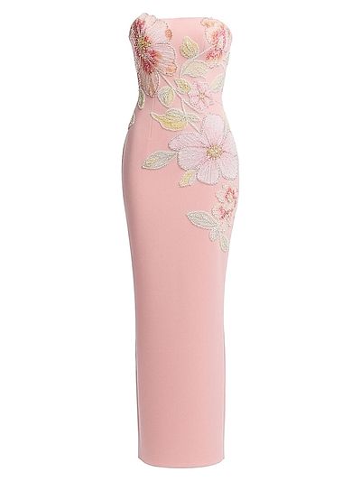 Dress The Population Women's Viviana Floral Column Gown