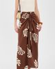 Dress To Dress To Brown Maritime Front Knot Maxi Skirt Brown Maritime - 5