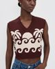 Dress To Dress To Paradise Knit Vest Wine/Off White - 2