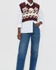 Dress To Dress To Paradise Knit Vest Wine/Off White - 5