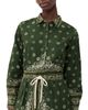 Dress To Dress To Scarf Collared Button Down Shirt Scarf Print - 1