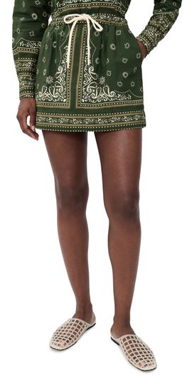 Dress To Dress To Scarf Drawstring Mini Skirt Scarf Print