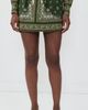 Dress To Dress To Scarf Drawstring Mini Skirt Scarf Print - 2