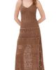 Dress To Dress To Vintage Tricot Maxi Dress Brown Castanha - 1