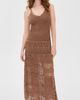 Dress To Dress To Vintage Tricot Maxi Dress Brown Castanha - 2