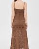 Dress To Dress To Vintage Tricot Maxi Dress Brown Castanha - 3