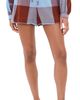 Dress To Dress To Waist Tie Cotton Shorts Brown Deserto - 1