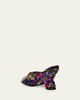 Dries Van Noten 75mm Embellished Silk Wedge Mules - 2