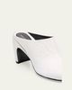 Dries Van Noten 75mm Floral Debossed Leather Mules - 3