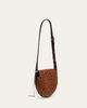 Dries Van Noten Arc Small Mixed Leather Whipstitch Crossbody Bag - 3