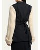 Dries Van Noten Beline Knit-Sleeves Wrap Blazer Jacket - 3