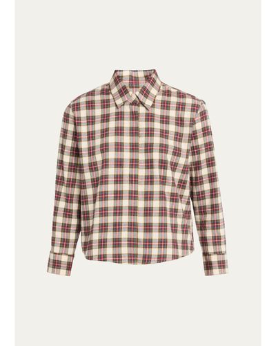 Dries Van Noten Check Cotton Flannel Button-Down Shirt