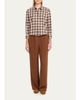 Dries Van Noten Check Cotton Flannel Button-Down Shirt - 2