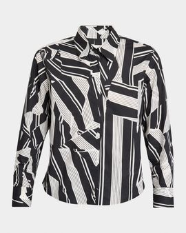 Dries Van Noten Clavini Abstract-Print Button-Front Shirt