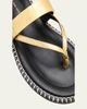 Dries Van Noten Croc-Effect Leather Flat Thong Sandals - 3