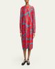 Dries Van Noten Dally Relaxed Floral Satin Midi Dress - 2
