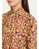 Dries Van Noten Dalma Marbled Short-Sleeve Neck-Scarf Midi Dress - 5