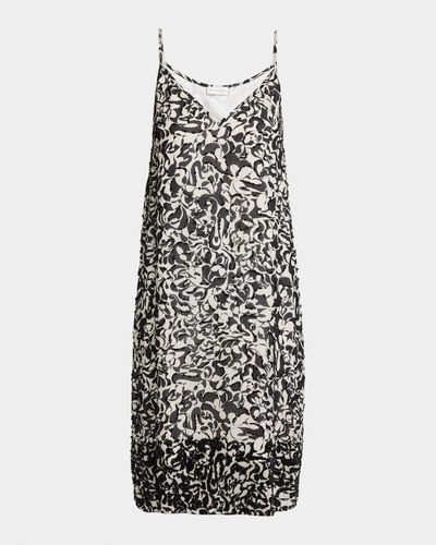 Dries Van Noten Denya Embroidered Sleeveless Midi Dress