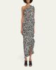 Dries Van Noten Dina One-Shoulder Abstract-Print Ruffle Midi Dress - 2