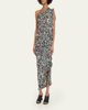 Dries Van Noten Dina One-Shoulder Abstract-Print Ruffle Midi Dress - 4