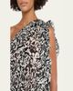 Dries Van Noten Dina One-Shoulder Abstract-Print Ruffle Midi Dress - 5