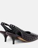 Dries Van Noten Dries Van Noten 65 perforated leather slingback pumps - 3