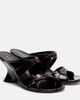 Dries Van Noten Dries Van Noten 75 patent leather wedge mules - 1