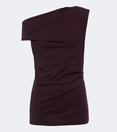 Dries Van Noten Dries Van Noten Asymmetric cotton jersey top