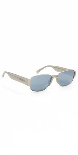 Dries Van Noten Dries Van Noten Aviator Sunglasses Matte Silver/Grey/Silver One Size