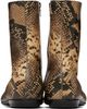 Dries Van Noten Dries Van Noten Beige Leather Sock Boots - 2