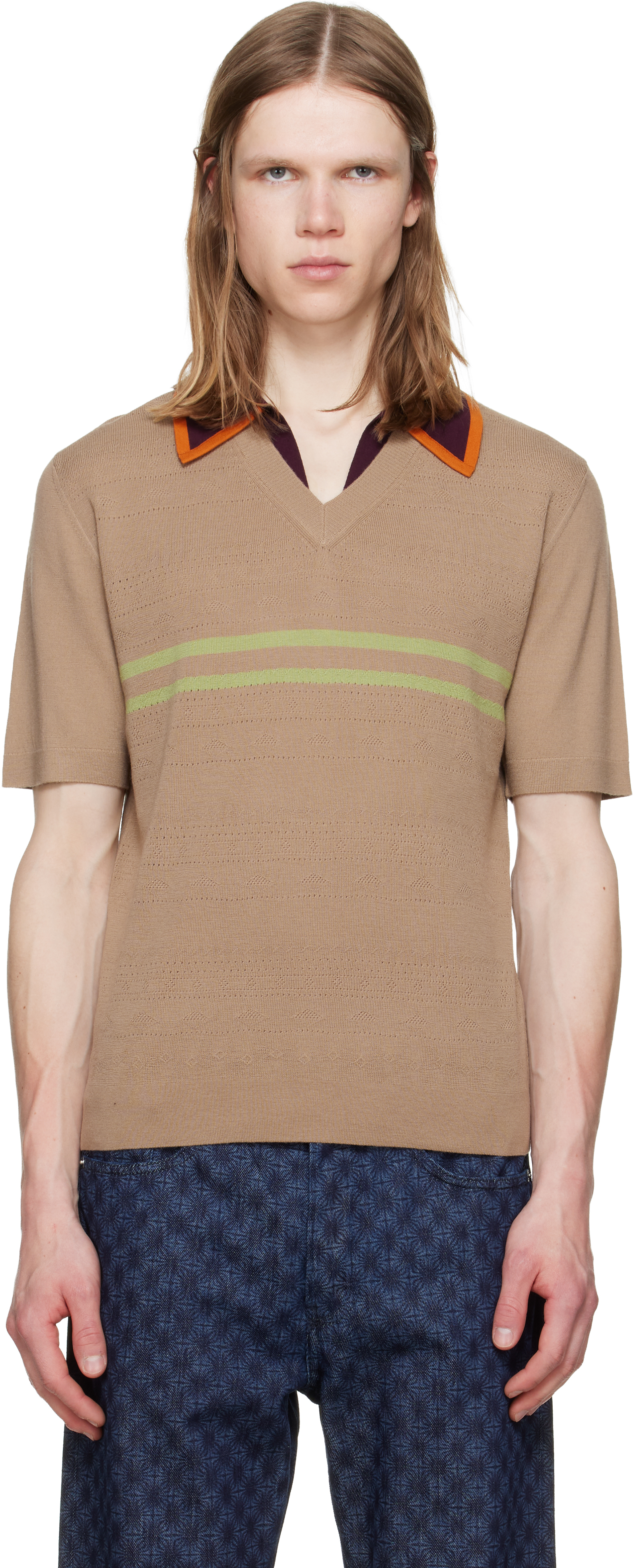 Dries Van Noten - Striped polo sweater