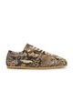 Dries Van Noten Dries Van Noten Beige Snake Calf Print Sneaker - 1