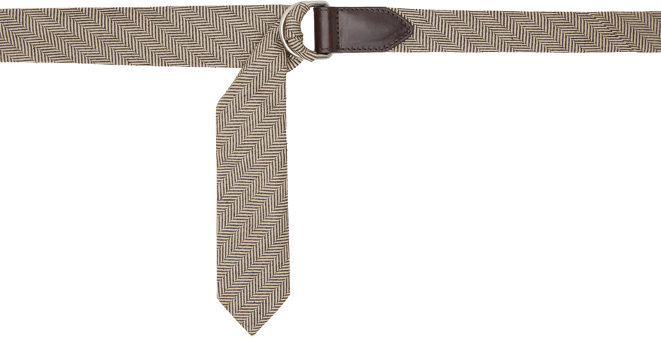 Dries Van Noten Dries Van Noten Tie ベルト Dries Van Noten - Beige Tie Belt
