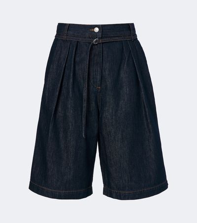 Dries Van Noten Dries Van Noten Belted denim shorts
