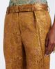 Dries Van Noten Dries Van Noten Belted jacquard wide-leg pants - 3
