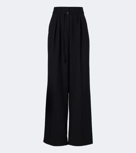 Dries Van Noten Dries Van Noten Belted pleated wool wide-leg pants