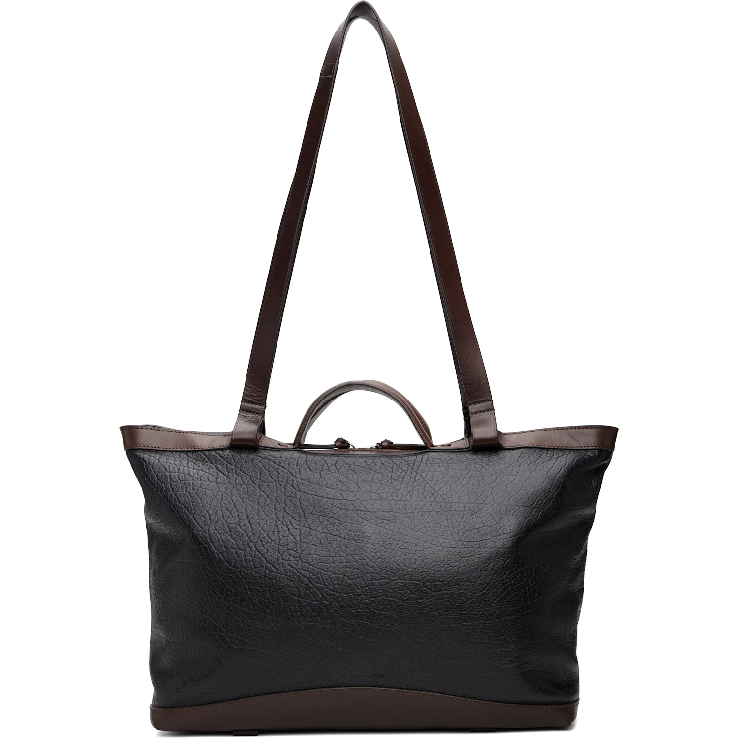 DRIES VAN NOTEN ブラックレザートートバッグ Dries Van Noten - Black 
