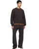 Dries Van Noten Dries Van Noten Black & Brown Printed Sweatpants - 4