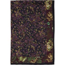 Dries Van Noten Dries Van Noten Black & Burgundy Flara Scarf
