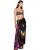 Dries Van Noten Dries Van Noten Black & Burgundy Flara Scarf - 2