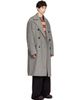 Dries Van Noten Dries Van Noten Black & Gray Oversized Wool Tweed Coat - 2
