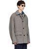 Dries Van Noten Dries Van Noten Black & Gray Wool Tweed Jacket - 2