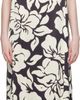 Dries Van Noten Dries Van Noten Black & Off-White Floral Midi Dress - 1