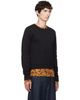 Dries Van Noten Dries Van Noten Black & Orange Layered Cotton T-shirt - 2