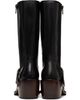 Dries Van Noten Dries Van Noten Black & Red Buckled Leather Boots - 2